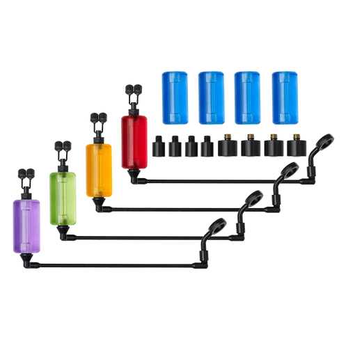PROLOGIC K1 MEGA SWING-ARM KIT 4 ROD RED/YELLOW/GREEN/PURPLE PLUS 4 BLUE swinger szett