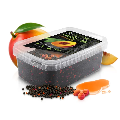 DELPHIN Reaxe READY&GO Pellet box Mangó–Őszibarack