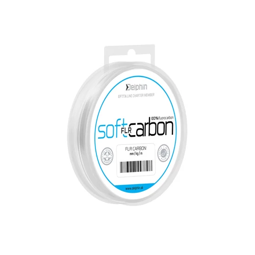 DELPHIN SOFT FLR CARBON 100% fluocarbon előkezsínór 0,185mm/2,53kg/50m