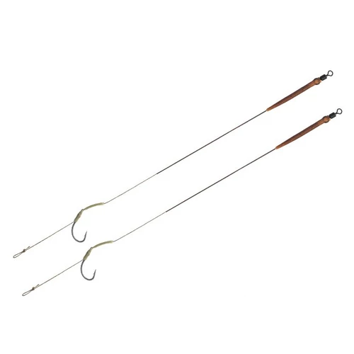 DELPHIN Skin Rig Előkötött horog 20cm/25lbs/#4