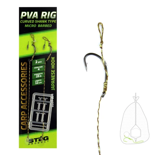STÉG PVA Előke 12cm 8-as 2db/csomag
