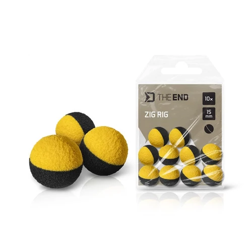 DELPHIN TheEND ZIG RIG 10db fekete-sárga 15mm