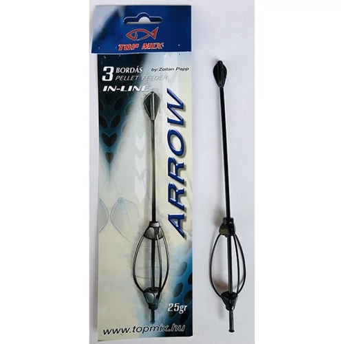 TOP MIX Hárombordás arrow method feeder kosár 25g