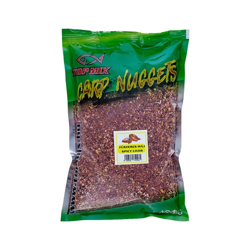 TOP MIX CARP NUGGETS Fűszeres Máj Etetőanyag