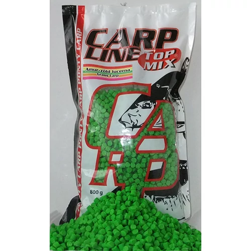 TOP MIX Carp Line Fluoro etető pellet Zöld Lucerna