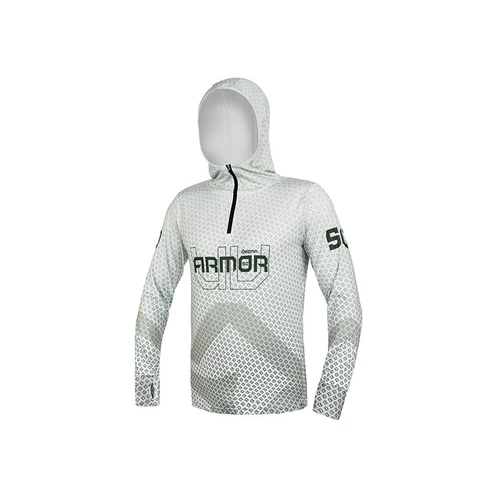 DELPHIN UV ARMOR 50+ Kapucnis hosszúujjú póló Olive M-es