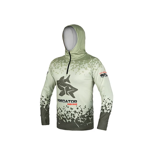 DELPHIN UV ARMOR 50+ Kapucnis hosszúujjú póló Predator L-es