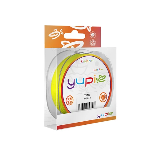 DELPHIN YUPIE fluo sárga zsínór 0,22mm 4,2kg 300m