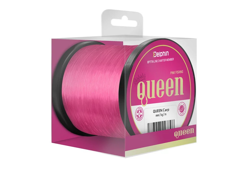 DELPHIN QUEEN Carp Rózsaszín Monofil zsínór 0,28mm/5,9kg/600m