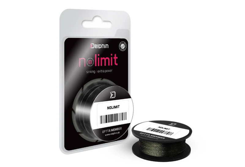 DELPHIN NOLIMIT Hookline zöld fonott előkezsinór 20m 40lbs