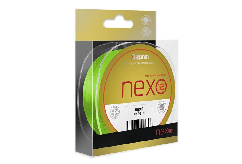 DELPHIN NEXO 12 fluo zöld 0,20mm/15kg/130m fonott zsinór