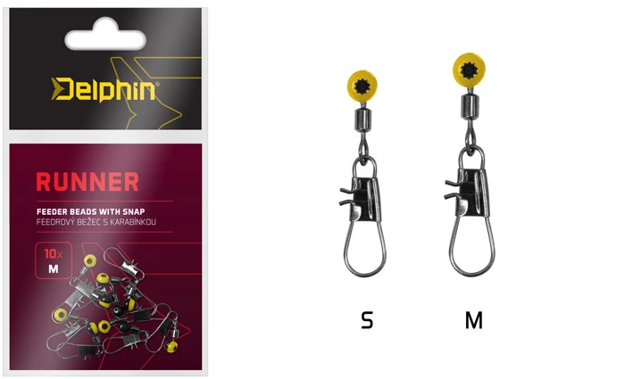 DELPHIN RUNNER Feeder Forgókapocs M-es 10db/cs