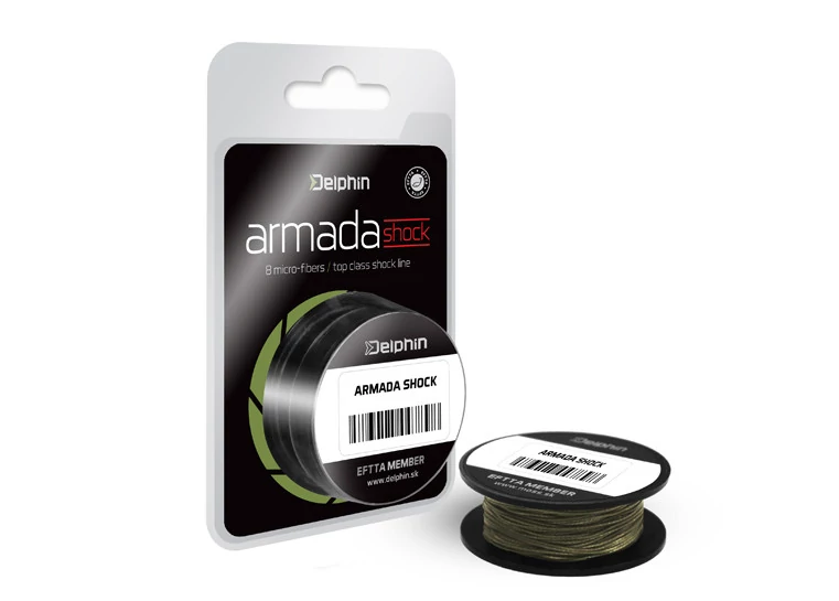 DELPHIN ARMADA SHOCK zöld 0,18mm 40lbs 40m előkezsinór