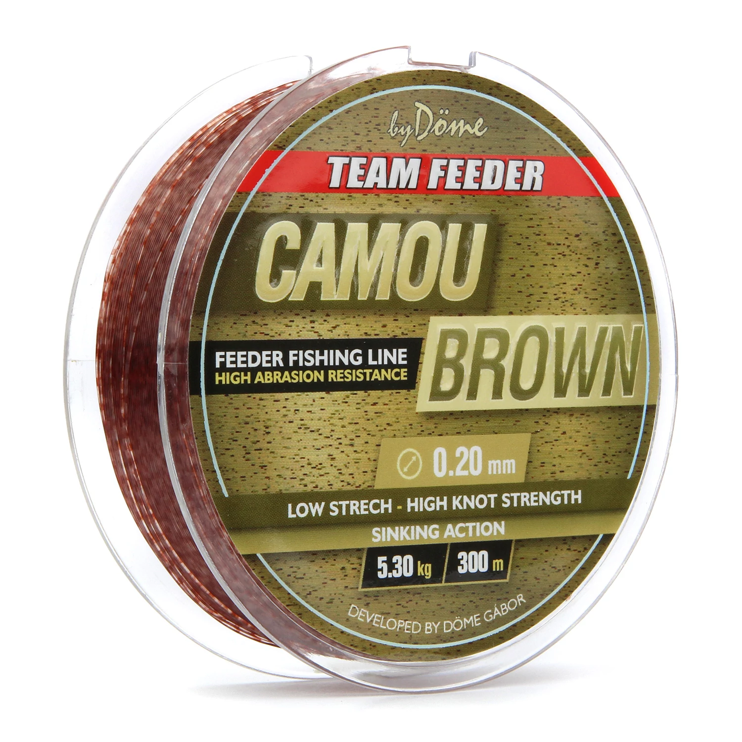 BY DÖME TEAM FEEDER Camou Brown 300m/0.25mm feeder zsínór
