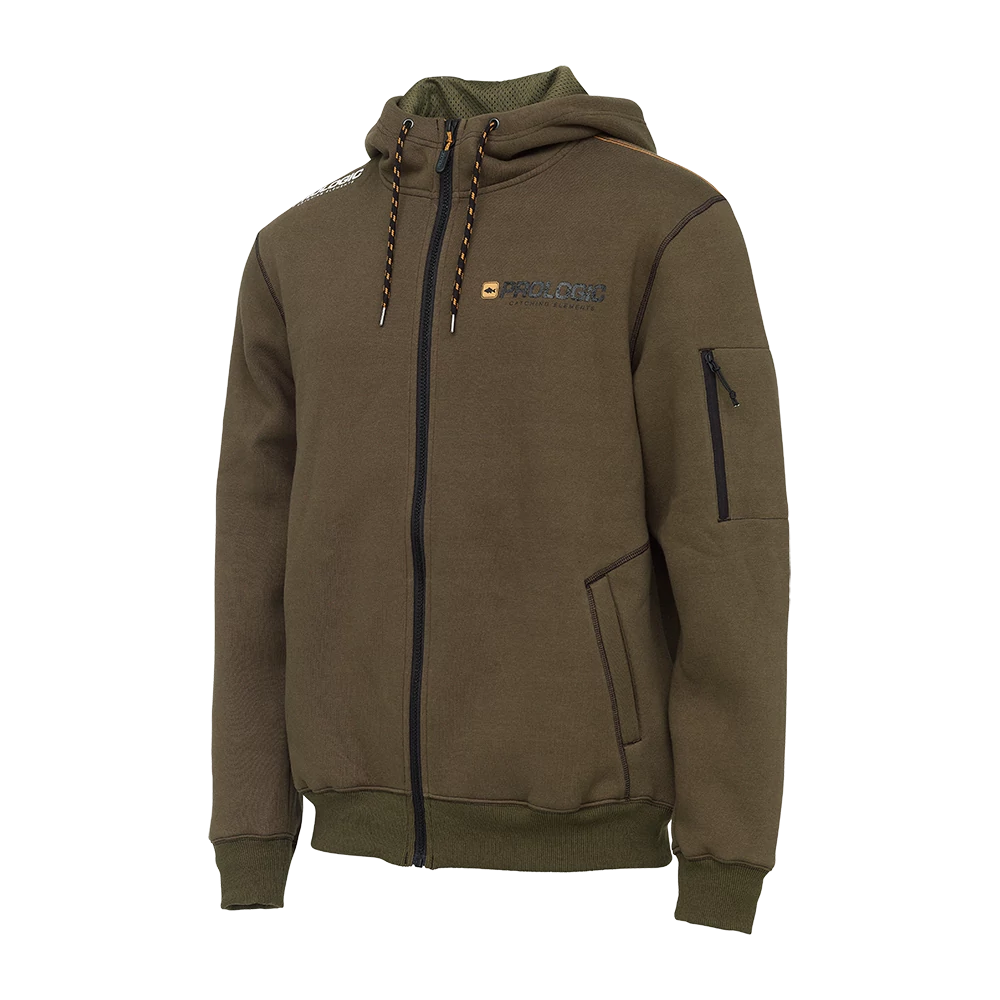 PROLOGIC CARPIO ZIP HOODIE ARMY GREEN L-es kapucnis pulóver