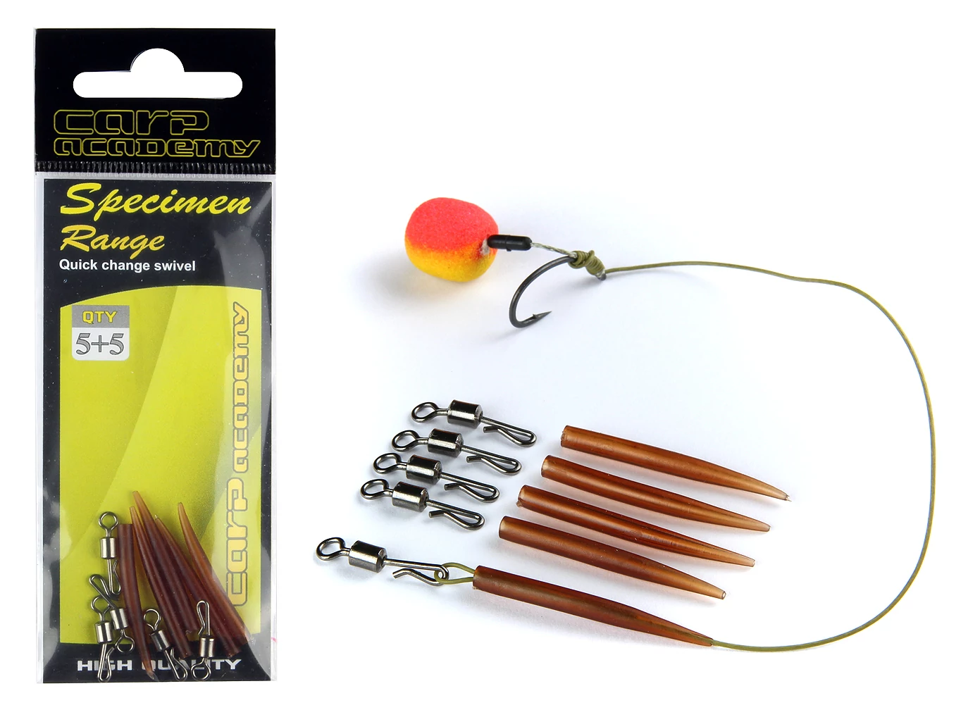 CARP ACADEMY Gyorscsatlakozó szilikoncsővel 5+5db L-es