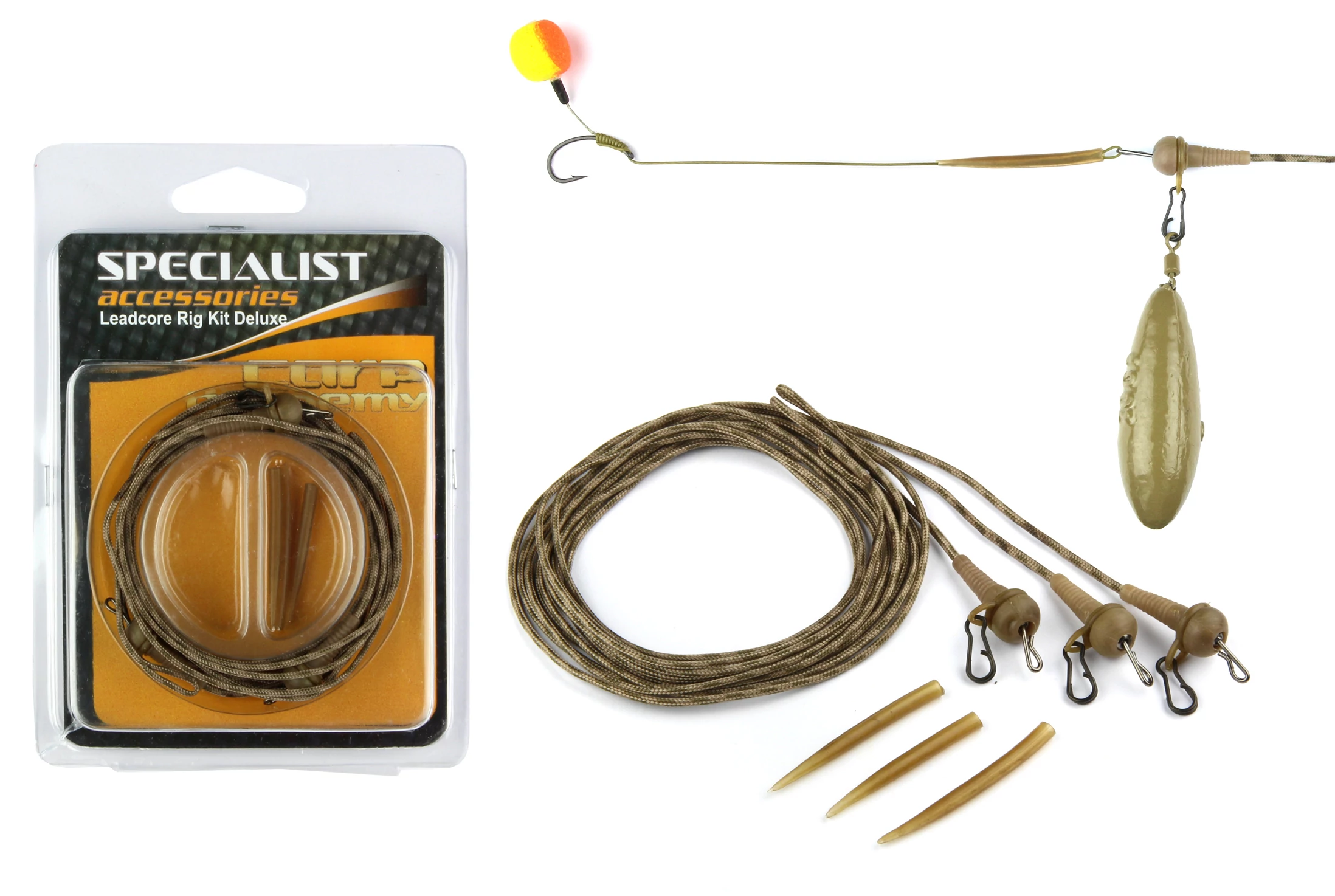 CARP ACADEMY Végszerelék Ólombetétes Zsinóron 35LBS/3db