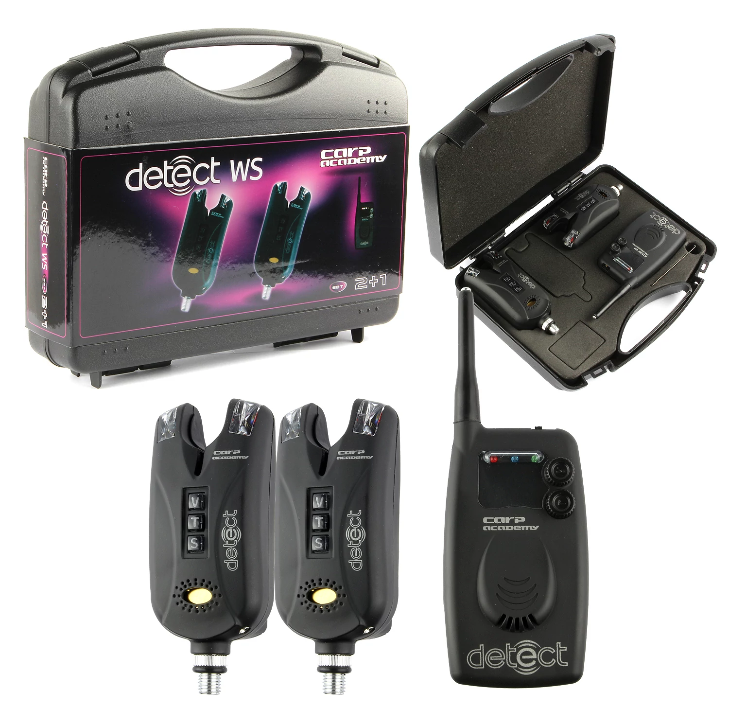 CARP ACADEMY Bite Alarm Detect 2+1 Elektromos kapásjelző szett
