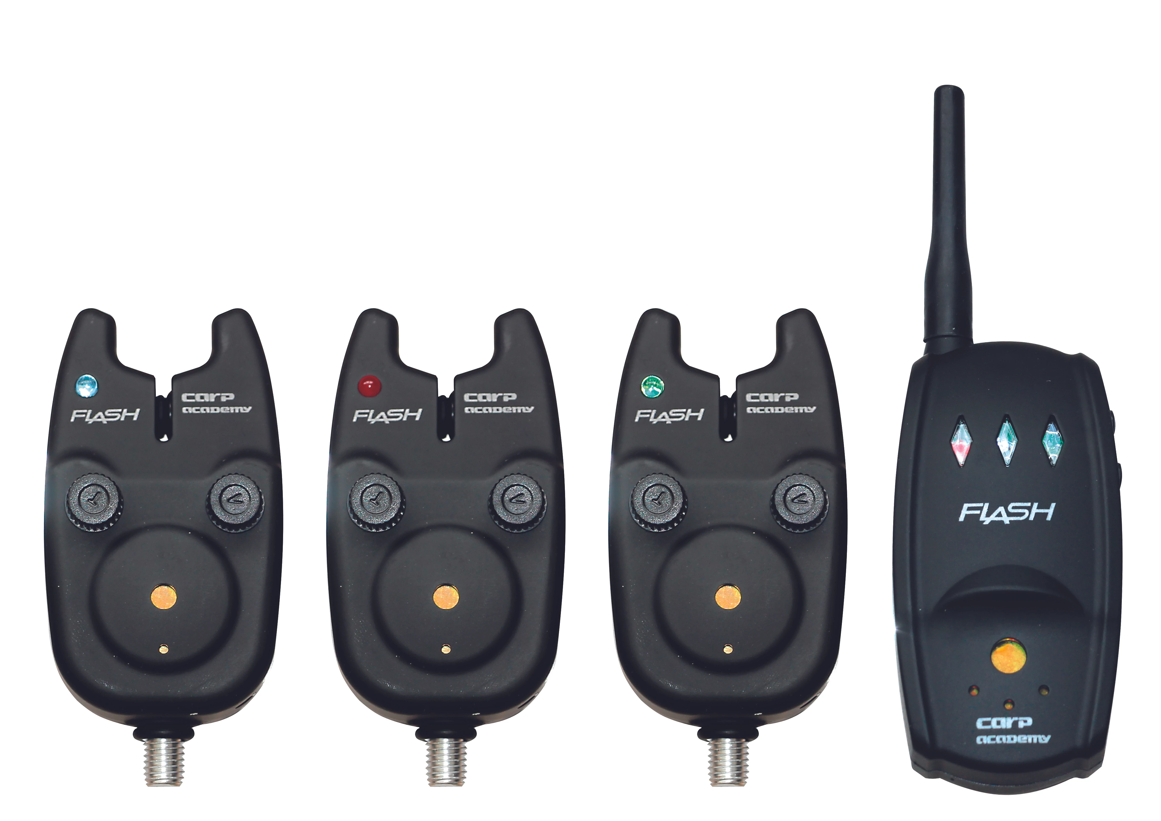 CARP ACADEMY Flash Elektromos Kapásjelző szett 3+1
