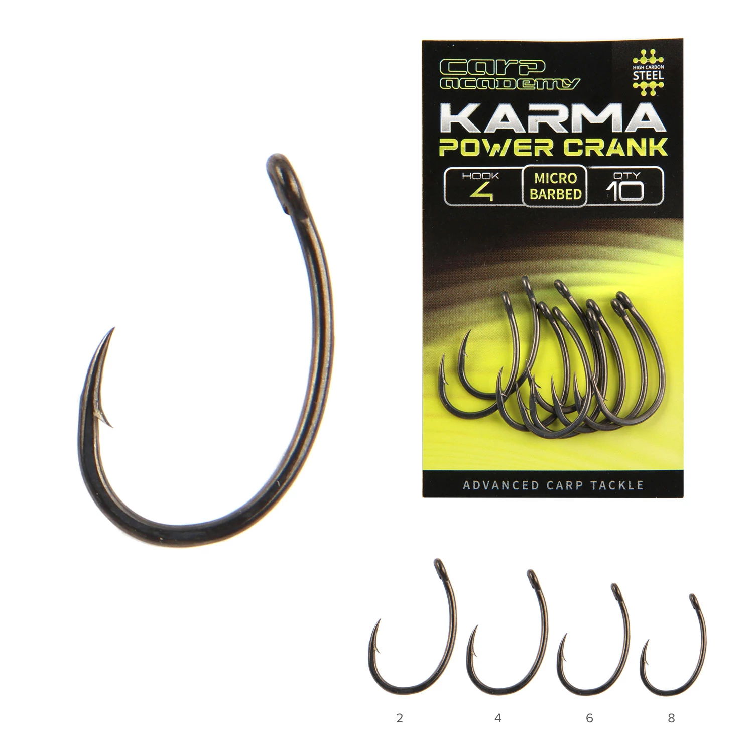 CARP ACADEMY KARMA Power Crank 6-os pontyozó horog