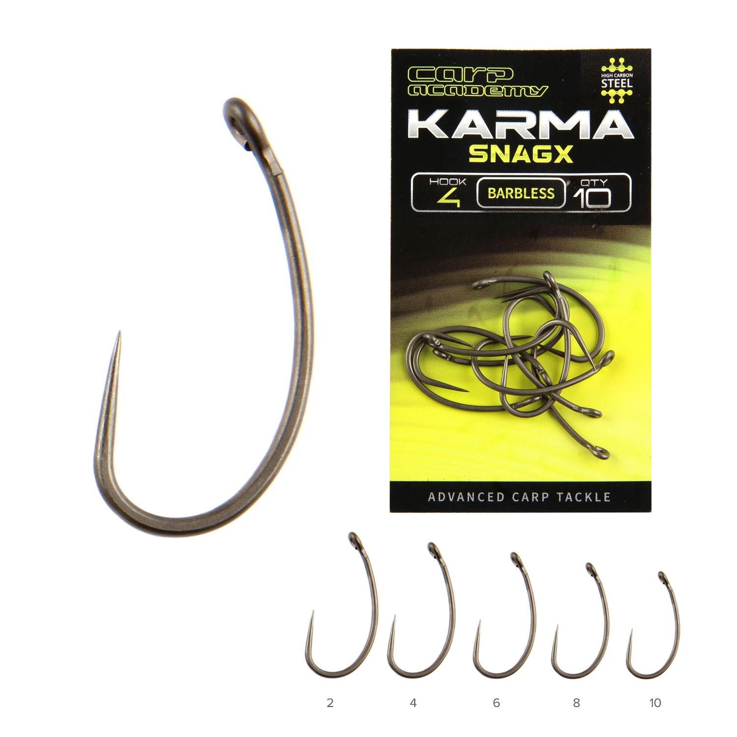 CARP ACADEMY KARMA SnagX 6-os szakáll nélküli pontyozó horog