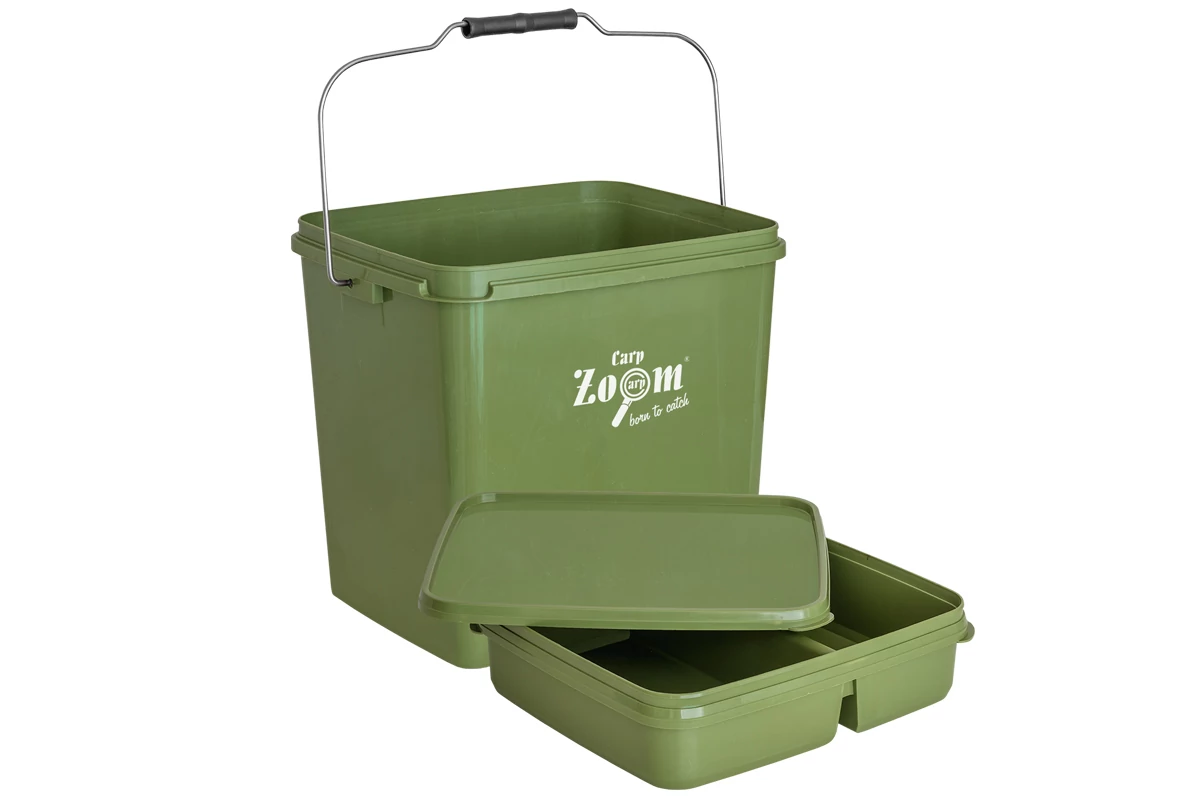 CARP ZOOM Csalivödör tálcával 15 liter