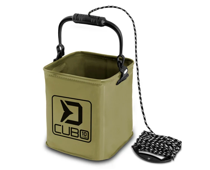 DELPHIN CUBO Összecsukható vödör 10L+7m
