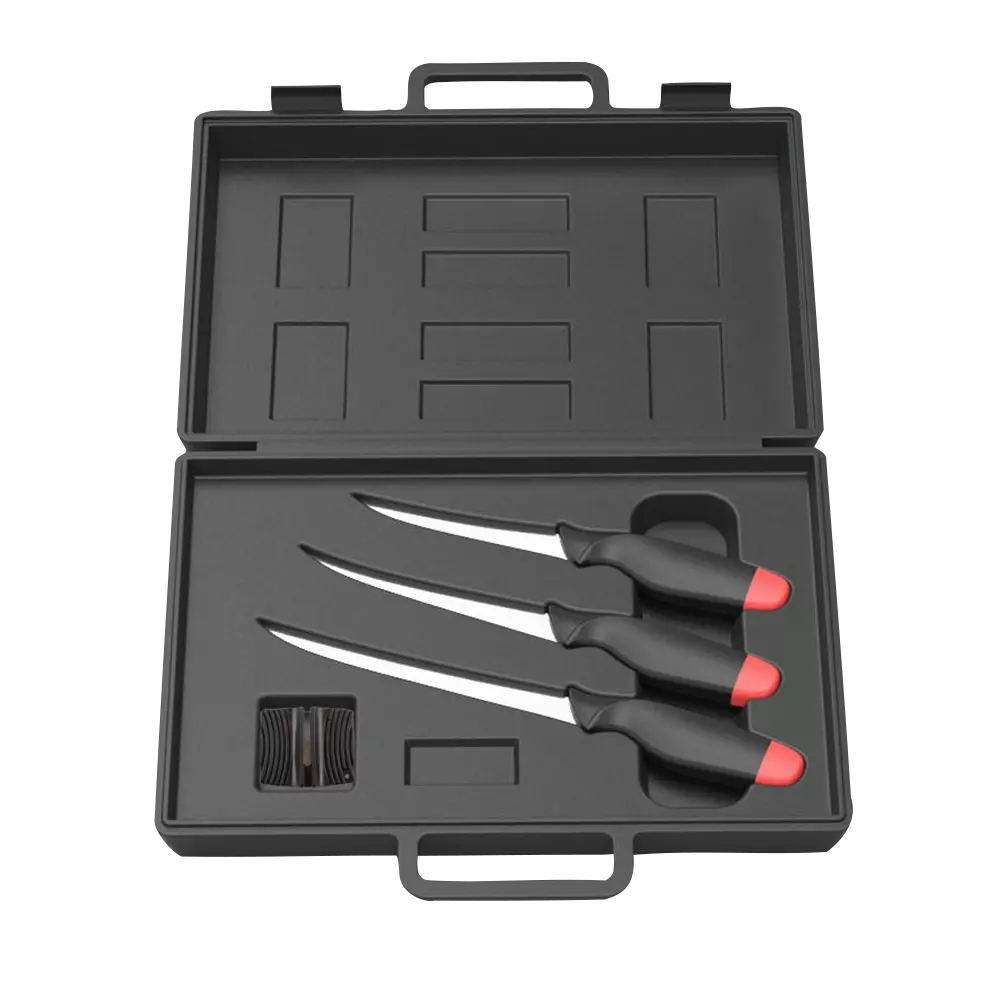 DAM FILLET KNIFE KIT 4 PCS SHARPENER filézőkés készlet