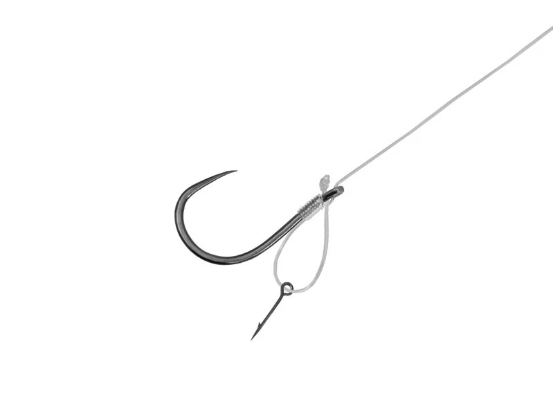 DELPHIN FLR D-rig 8cm/0,22mm/B-LESS#6/Sting7mm kötött horog