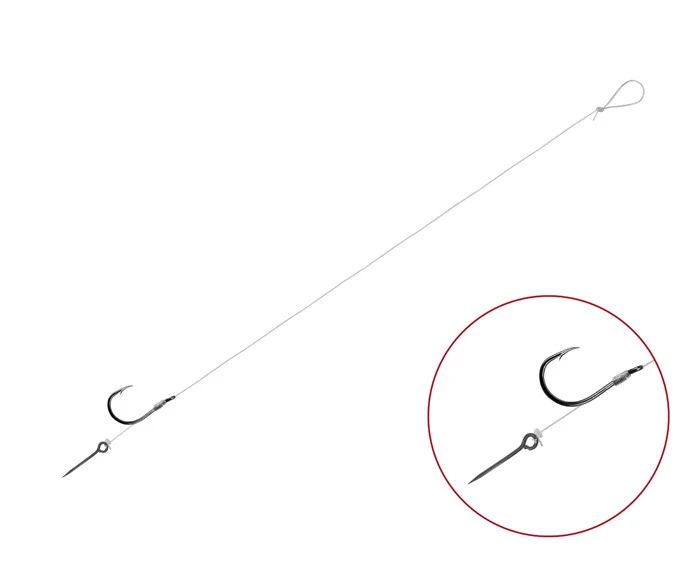 DELPHIN FLR Sting 8cm/0,22mm/BARB#12/Sting5mm kötött horog
