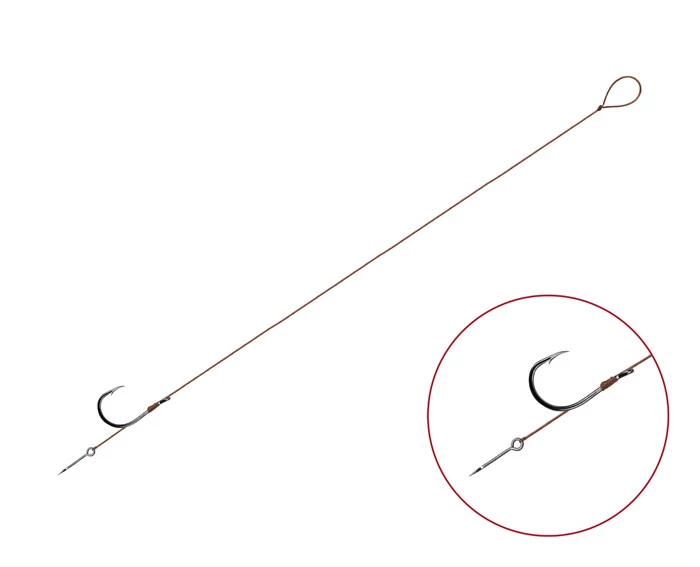 DELPHIN Proxi Sting 12cm/0,10mm/BARB#12/Sting5mm kötött horog