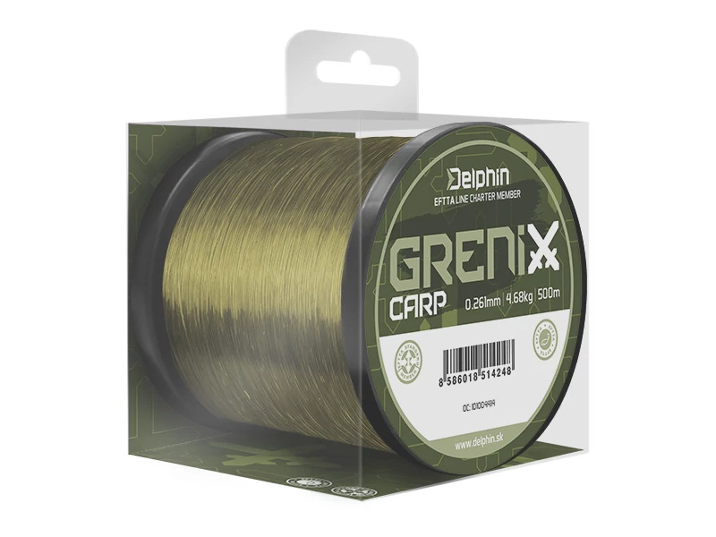 DELPHIN GRENIX Carp zöld 0,331mm/7,39kg/500m pontyozó zsínór