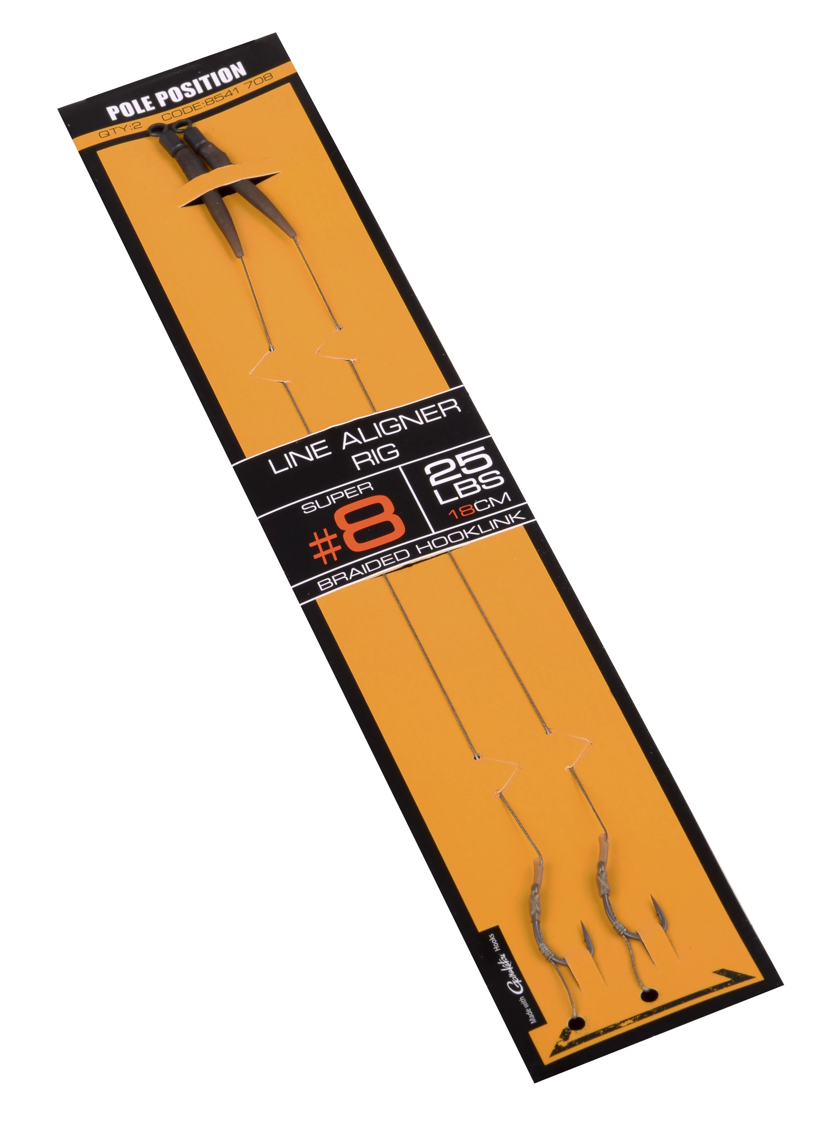 GAMAKATSU Str Line Aligner Rig 6-os 2db/csomag előkötött végszerelék