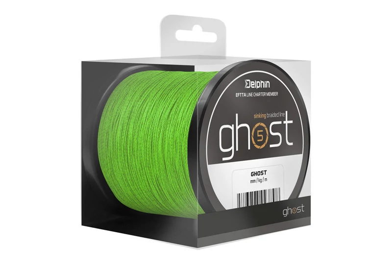 DELPHIN GHOST 4+1 zöld 0,33mm/18,1kg/200m Süllyedő pontyozó főzsinór