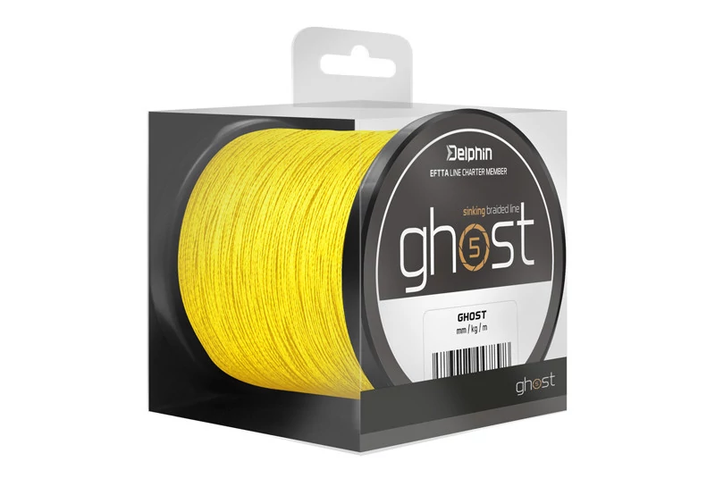 DELPHIN GHOST 4+1 sárga 0,18mm/9,1kg/300m Süllyedő pontyozó főzsinór