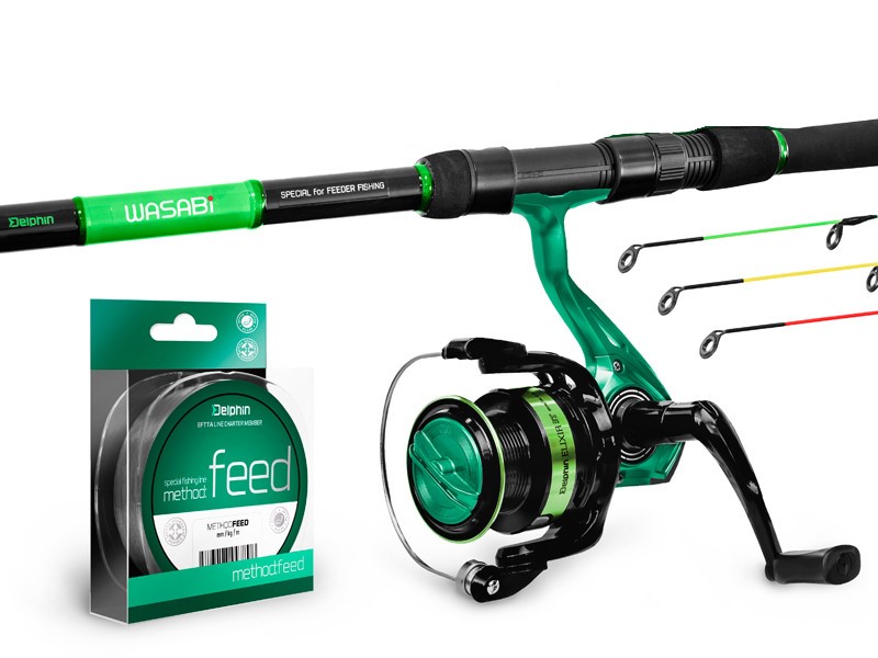 DELPHIN GreenFEED feeder szett 360cm/100g+4T+0.20mm
