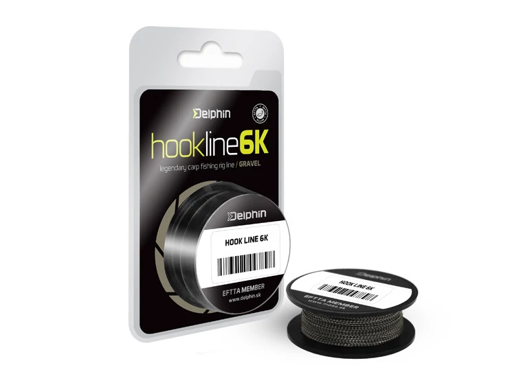 DELPHIN HOOKLINE 6K gravel 15lbs 20m előkezsinór