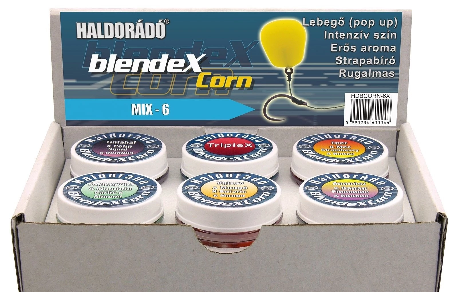HALDORÁDÓ BlendexCorn MIX 6 íz egy dobozban