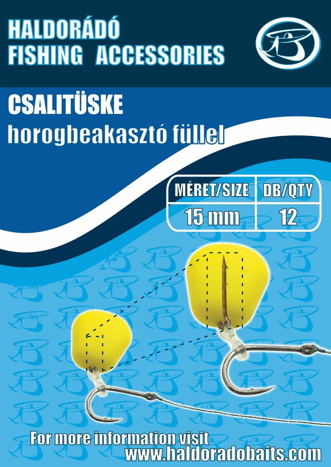 HALDORÁDÓ Csalitüske horogbeakasztó füllel - 15mm