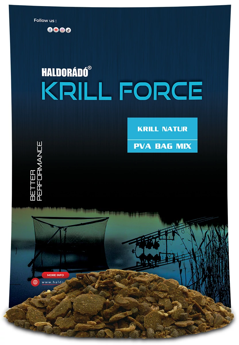 HALDORÁDÓ KRILL FORCE PVA Bag Mix - Krill Natur