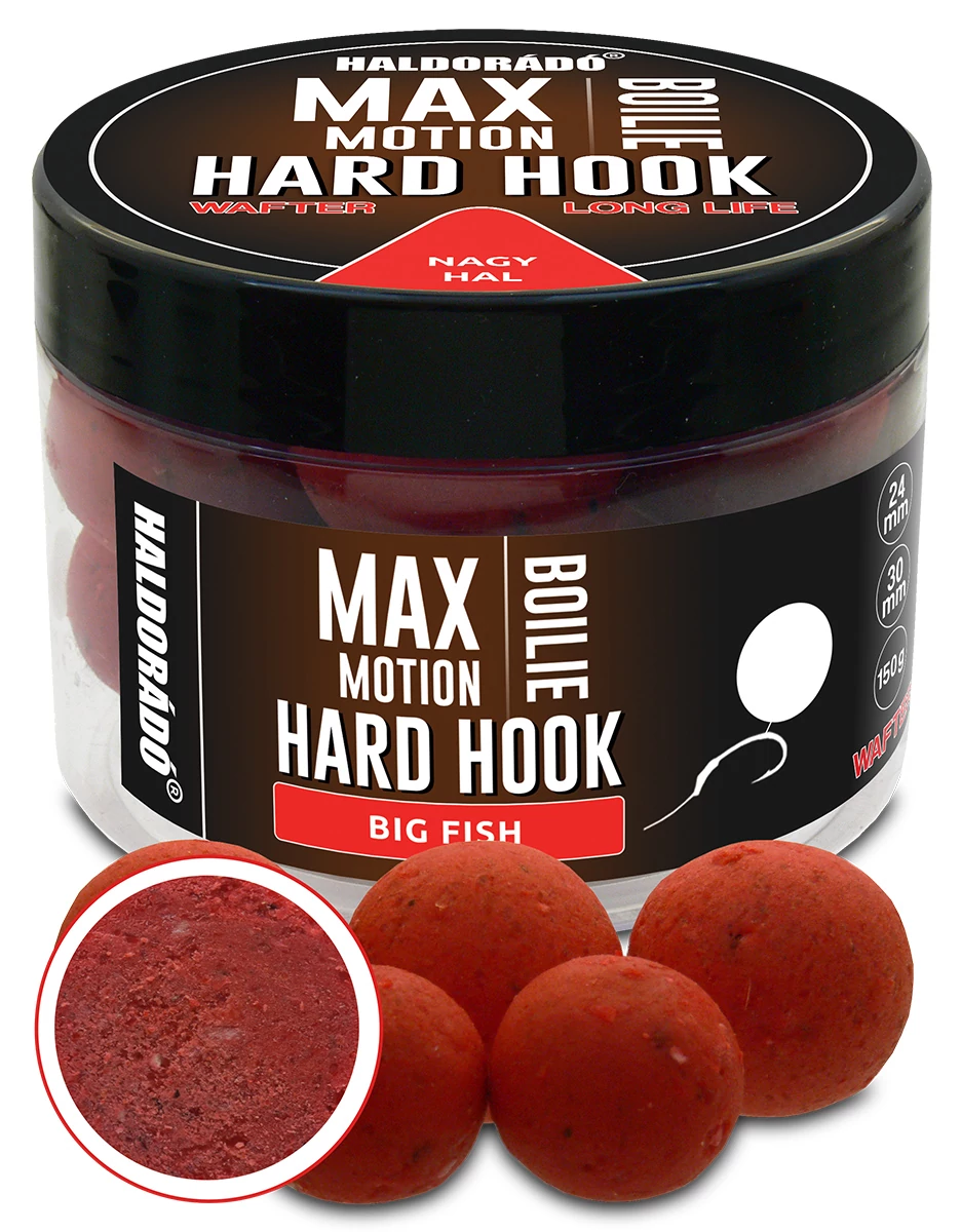 HALDORÁDÓ MAX MOTION Boilie Hard Hook Wafter 24, 30 mm - Nagy Hal