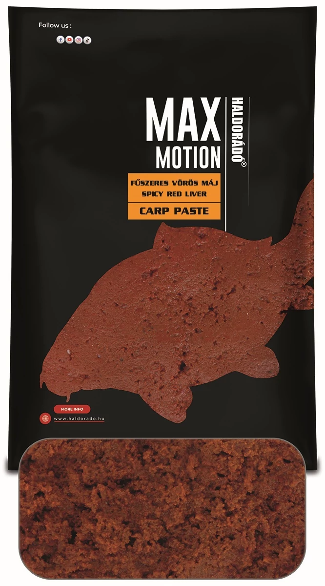 HALDORÁDÓ MAX MOTION Carp Paste - Fűszeres Vörös Máj