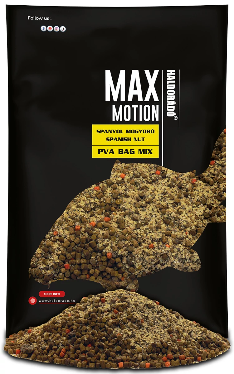 HALDORÁDÓ MAX MOTION PVA Bag Mix - Spanyol Mogyoró