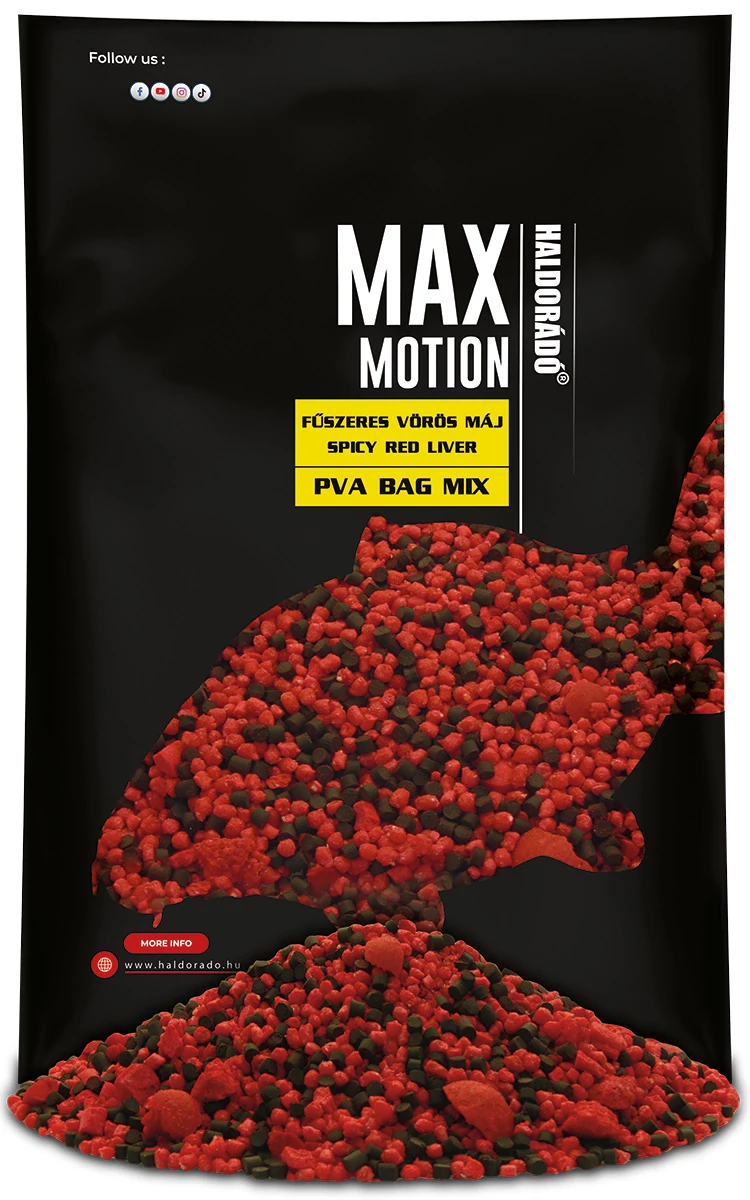 HALDORÁDÓ MAX MOTION PVA Bag Mix - Fűszeres Vörös Máj