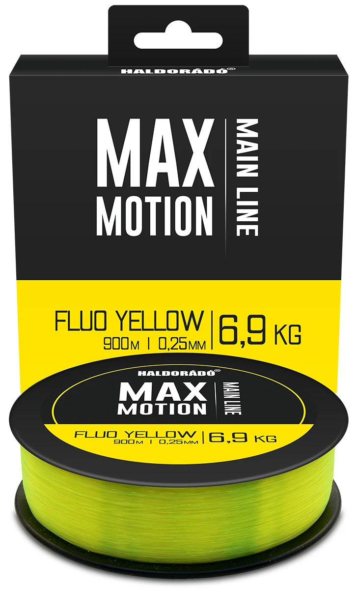 HALDORÁDÓ MAX MOTION Fluo Yellow 0,25mm/900m/6,9kg monofil zsínór