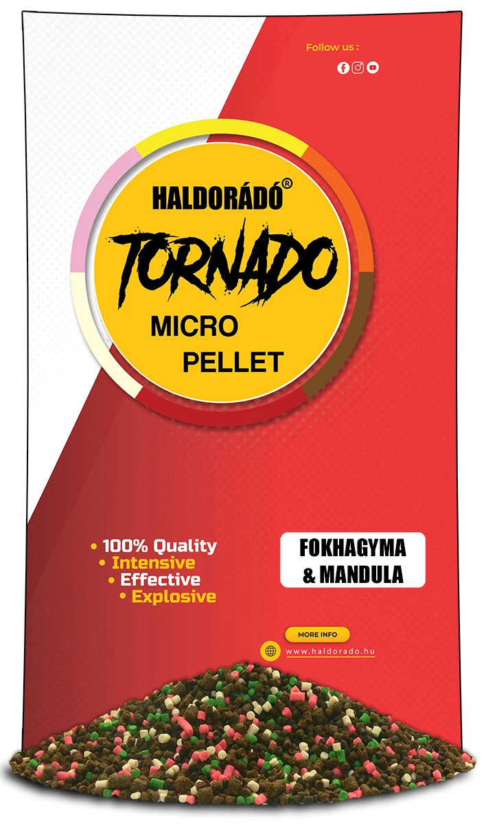 HALDORÁDÓ TORNADO Micro Pellet - Fokhagyma-Mandula