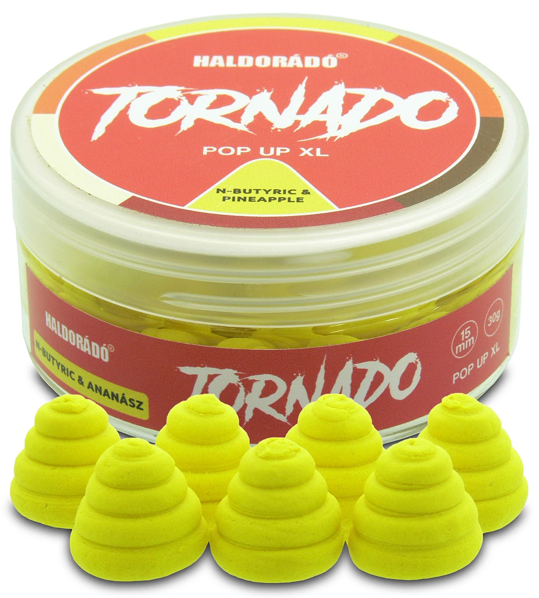 HALDORÁDÓ TORNADO Pop Up XL 15 mm - N-Butyric & Ananász