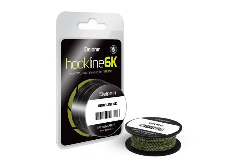 DELPHIN HOOKLINE 6K grass 20m 25lbs Előkezsinór