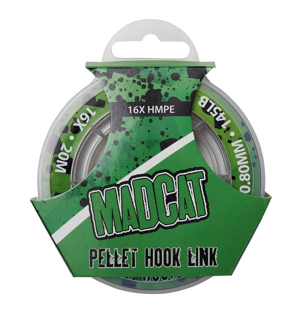 MADCAT Pellet Hook Link 16x20m/0.65mm/47kg barna előkezsínór