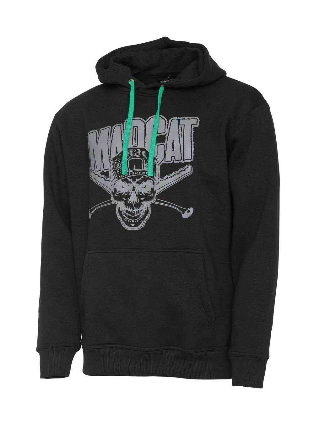 MADCAT Skull Hoodie Black XL-es kapucnis pulóver